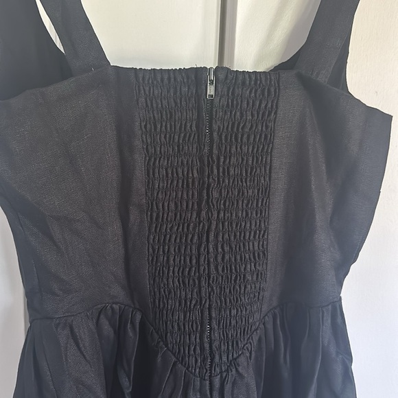 NWT Reformation Balia Linen Midi Dress in Black | size 4 - Picture 11 of 13